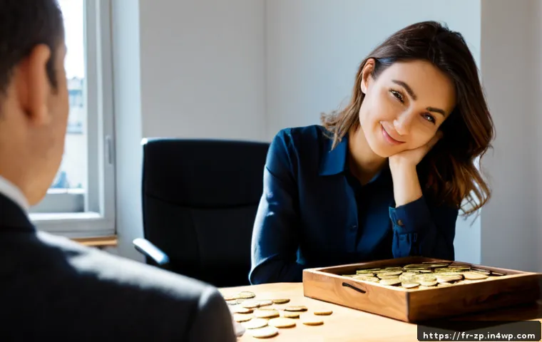Home 17 비즈니스에서 의미 찾기 - Photorealistic French business owner in a sunlit Paris-style office, thoughtfully reviewing a handcr...